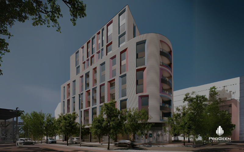 Progeen shpk fillon ndërtimin e një godine të re banimi në Rrugën “Hiqmet Delvina” Godina Rezidenciale, Rruga Hiqmet Delvina