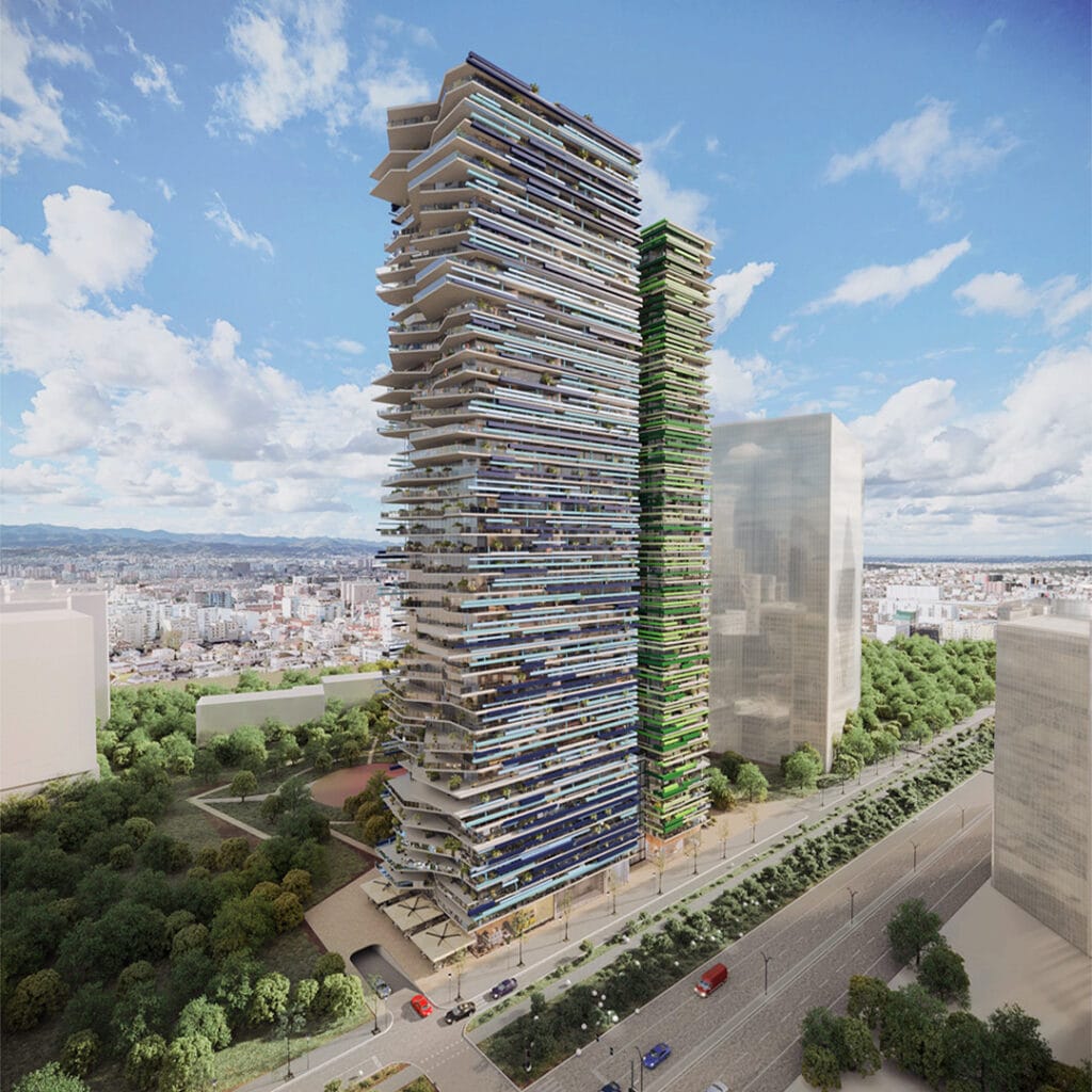 The new project by Progeen: "The 2 Towers on Tirana's New Boulevard" Kulla